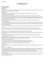 TÂM LÍ HỌC ĐẠI CƯƠNG