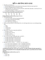 Đề thi đại học hóa (Đề 8+hướng dẫn giải)