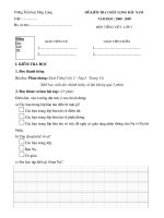 KTCL dau nam TV lop 2