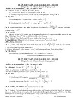 10 Đề Thi Thử ĐH 2009 (Vừa sức cho HS TB-Khá)