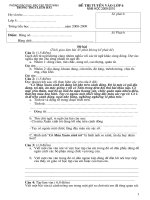 Đề KT chất lượng đầu vào lớp 6 (09-10) môn tiếng việt