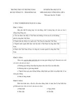 ĐỀ KIỂM TRA HỌC KỲ II MÔN GIÁO DỤC CÔNG DÂN, LỚP 6 TRƯỜNG THCS VÕ TRƯỜNG TOẢN HUYỆN VĨNH CỬU - TỈNH ĐỒNG NAI