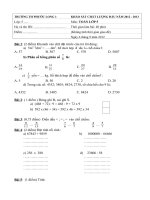 ĐỀ THI KHẢO SÁT CHẤT LƯỢNG ĐẦU NĂM 2012- 2013 MÔN TOÁN LỚP 5 TRƯỜNG TH  LONG PHƯỚC 1