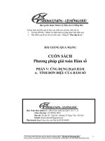 Chủ đề: Sử dụng sự biến thiên của hàm số giải phương trình, bất phương trình và hệ 