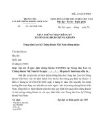 MẪU GIẤY CHỨNG NHẬN ĐĂNG KÝ MÃ SỐ GIAO DỊCH CHỨNG KHOÁN