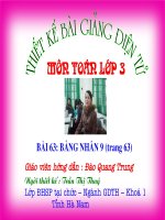 Toan lớp 3:Bảng nhân 9