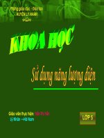 su dung nang luong dien