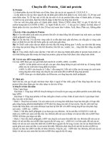 Ôn TN12-Chuyên đề - Protein Giải mã protein
