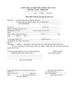 Đơn nhận nuôi trẻ em mồ côi, bị bỏ rơi