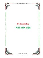 Đồ án môn học   nhà máy điện 