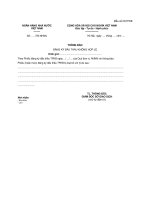 MẪU THÔNG BÁO ĐĂNG KÝ ĐẤU THẦU KHÔNG HỢP LỆ