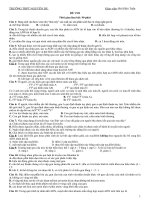 Đề & ĐA thi thử trước khi bươc và kì thi DHCĐ 2009