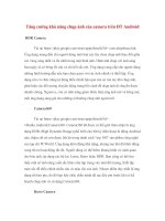 Tăng cường khả năng chụp ảnh của camera trên đt android 