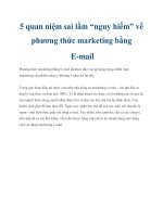 5 quan niệm sai lầm nguy hiểm  về phương thức marketing bằng e mail 