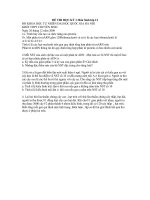 Đề học kì I sinh học 12