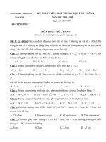Bộ đề thi vào THPT một số tỉnh