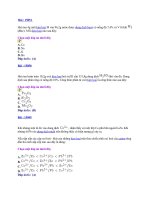 Bộ đề trắc nghiêm - Đáp án số 14 môn Hóa