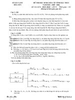 Đề thi HSG Hóa Hưng Yên 05-06