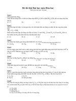 ĐỀ THI THỬ ĐH MÔN HÓA SỐ 3