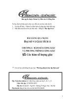 Bài giảng: Các hàm số lượng giác  (Đại số và Giải tích 11)