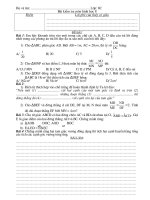 Kiểm tra Hình học 8 - Chương III