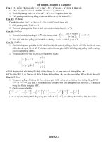 Đề thi ĐH Khối A các năm 2002 - 2008