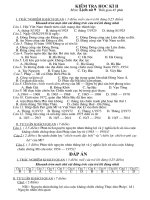 De kiem tra va dap an HK II