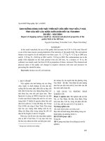 ảnh h-ởng dòng chảy mặt trên đất dốc đến thay đổi lý hoá tính của đất lúa n-ớc d-ới chân đồi tại tân minh đà bắc - hoà bình