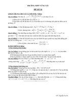 ĐỀ ÔN THI ĐẠI HỌC MÔN TOÁN NÂNG CAO