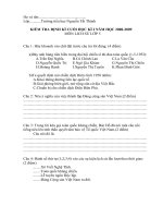 kiểm tra học kì lịch sử  5