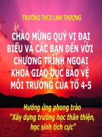 Ngoại khóa tổ 4-5 về chủ đề môi trường