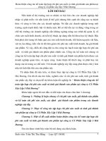 Hoàn thiện công tác kế toán tập hợp chi phí sản xuất và tính giá thành sản phẩm tại CT CP xây lắp 3 hải dương