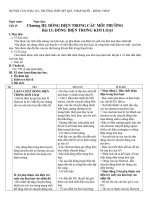 GIÁO ÁN VẬT LÝ 11CB 4 CỘT