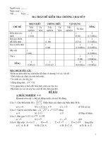 KT CHUONG I DS9(CO MA TRAN)