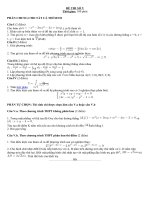 ĐỀ THI THỬ VÀ ĐÁP ÁN