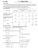 KIEM TRA 1 TIET DAI 9 - TIET 18 co ma tran de