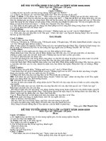 Đề thi Tuyển sinh vào lớp 10 THPT