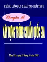 Chuyên đề XD trường chuẩn quốc gia