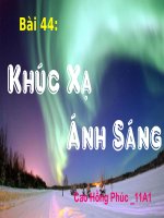Khúc xạ ánh sáng
