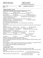 ĐỀ +Đ.ÁN KT45 TIẾT 129 TUẦN 26 MÔN VĂN 9