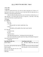 PHẢN ỨNG HÓA HỌC