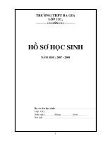 Hồ sơ học sinh