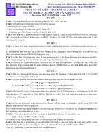 Một số đề kiểm tra tiết 49 11CB tự luận