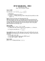 ĐỀ THI THỬ VÀO PTTH