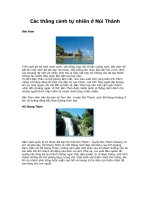 Thắng cảnh Núi Thành