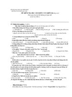 ĐỀ VÀ ĐÁP ÁN THI HỌC KỲ I I  lớp 10 NC