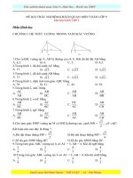 Bộ câu hỏi TNKQ Hình học - Ôn thi vào THPT