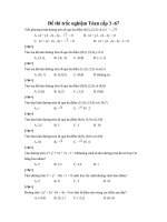 Đề thi trắc nghiệm Toán cấp 3 - 67