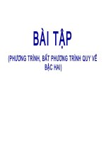 pt và bất phương quy về bậc II