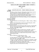 giáo án đại số và giải tích 11